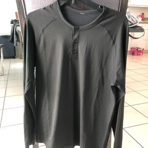 Lululemon Gray Henley shirt, Size M